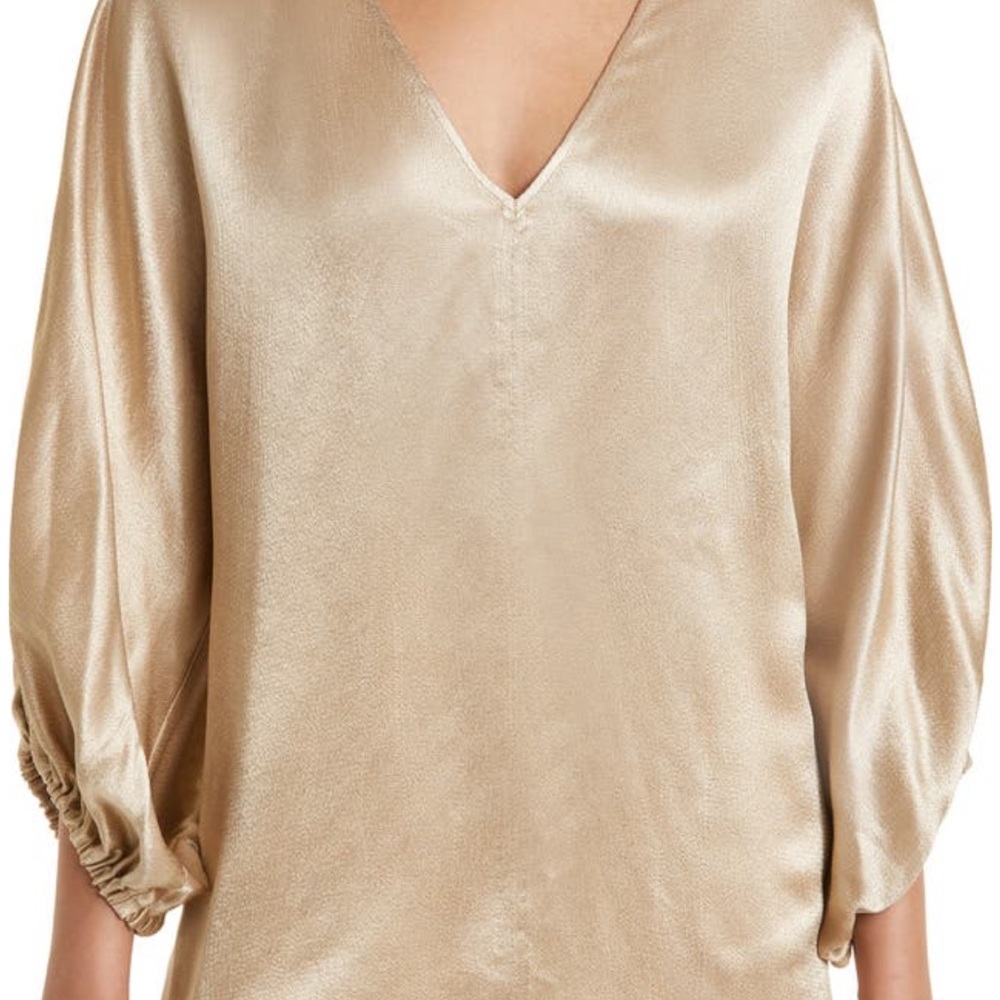 By Malene Birger satin blouse size 10. Gold